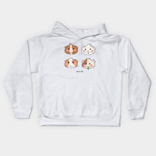 Cute adorable Guinea pigs illustration Kids Hoodie